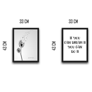 Dekorativ InnRammemet maling 2-Deler 30x40 cm - Flerfarget - Interiør - Maleri & posters - Lerretsbilder