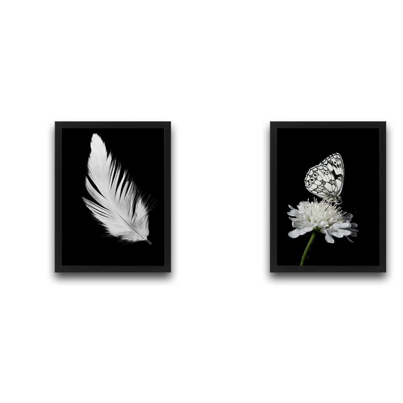 Dekorativ InnRammemet maling 2-Deler 30x40 cm - Flerfarget - Interiør - Maleri & posters - Lerretsbilder