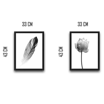 Dekorativ InnRammemet maling 2-Deler 30x40 cm - Flerfarget - Interiør - Maleri & posters - Lerretsbilder
