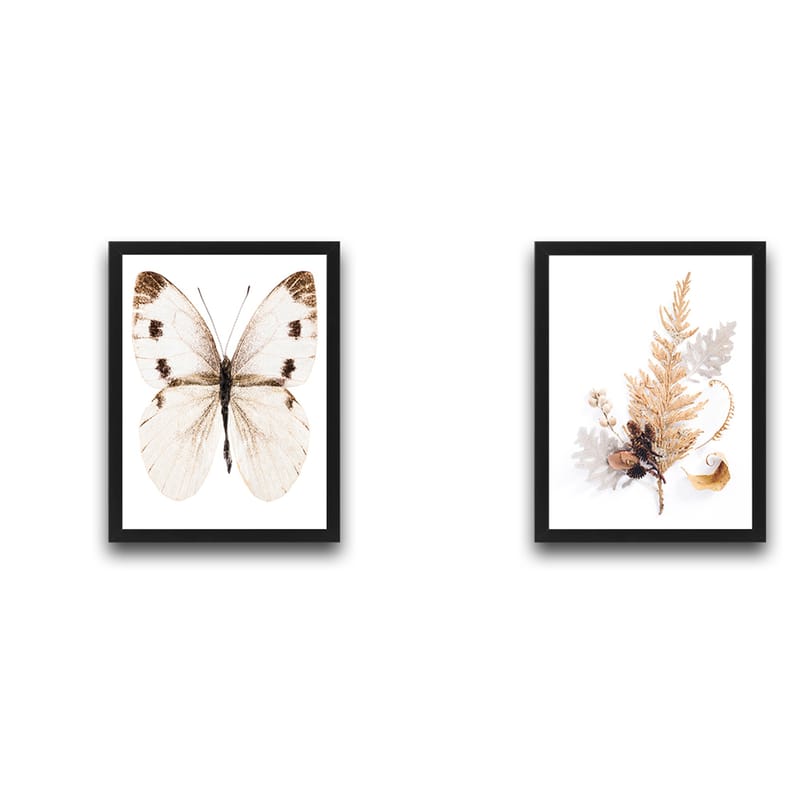 Dekorativ InnRammemet maling 2-Deler 30x40 cm - Flerfarget - Interiør - Maleri & posters - Lerretsbilder
