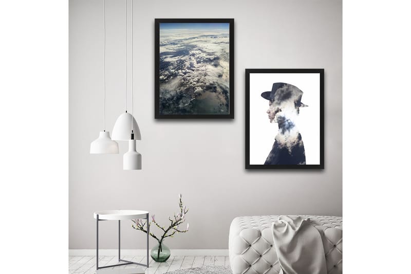 Dekorativ InnRammemet maling 2-Deler 30x40 cm - Flerfarget - Interiør - Maleri & posters - Lerretsbilder