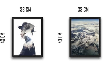 Dekorativ InnRammemet maling 2-Deler 30x40 cm - Flerfarget - Interiør - Maleri & posters - Lerretsbilder