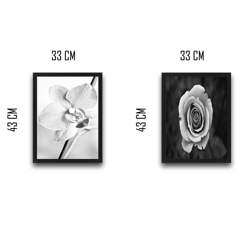 Dekorativ InnRammemet maling 2-Deler 30x40 cm - Flerfarget - Interiør - Maleri & posters - Lerretsbilder