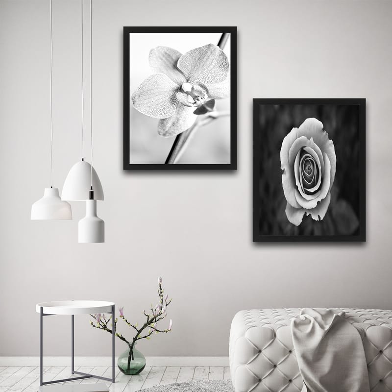 Dekorativ InnRammemet maling 2-Deler 30x40 cm - Flerfarget - Interiør - Maleri & posters - Lerretsbilder