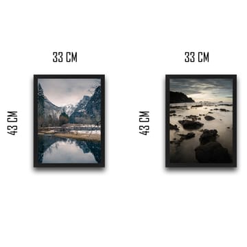 Dekorativ InnRammemet maling 2-Deler 30x40 cm - Flerfarget - Interiør - Maleri & posters - Lerretsbilder