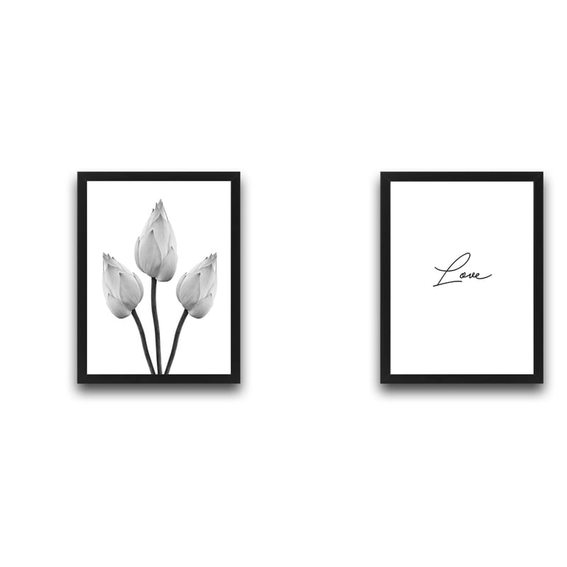 Dekorativ InnRammemet maling 2-Deler 30x40 cm - Flerfarget - Interiør - Maleri & posters - Lerretsbilder