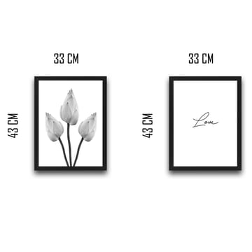 Dekorativ InnRammemet maling 2-Deler 30x40 cm - Flerfarget - Interiør - Maleri & posters - Lerretsbilder