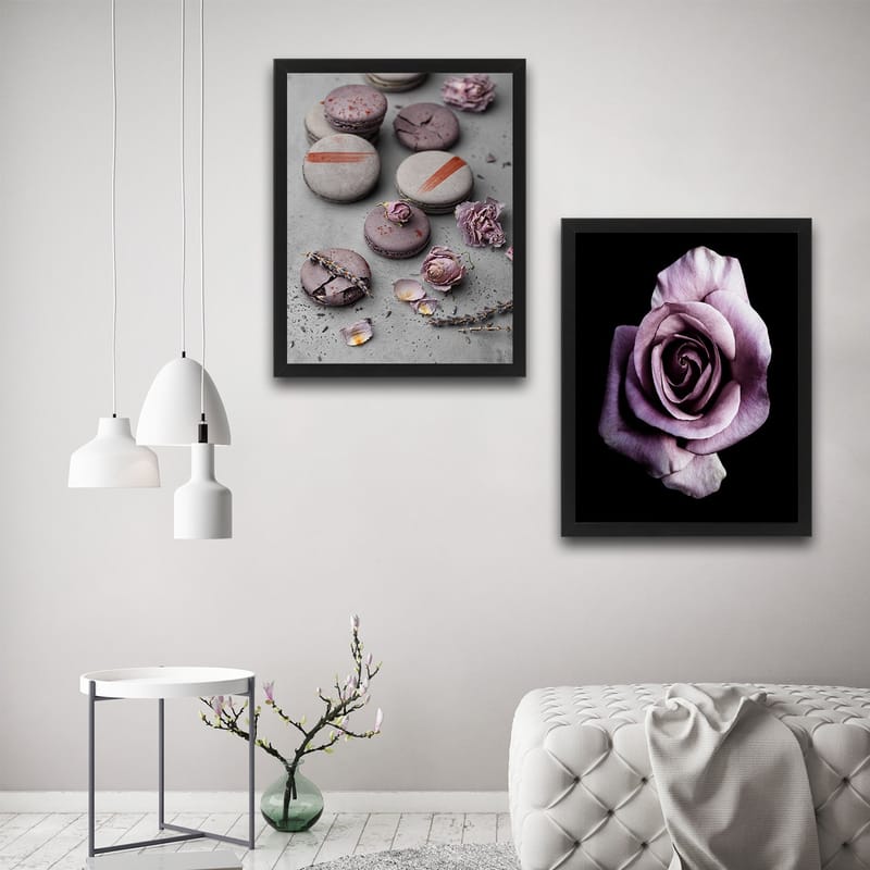 Dekorativ InnRammemet maling 2-Deler 30x40 cm - Flerfarget - Interiør - Maleri & posters - Lerretsbilder