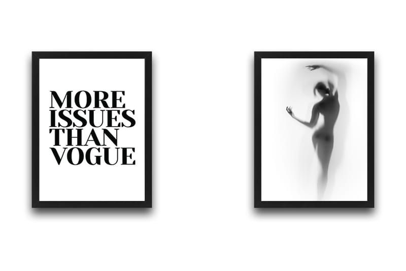 Dekorativ InnRammemet maling 2-Deler 30x40 cm - Flerfarget - Interiør - Maleri & posters - Lerretsbilder