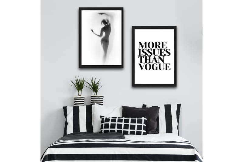 Dekorativ InnRammemet maling 2-Deler 30x40 cm - Flerfarget - Interiør - Maleri & posters - Lerretsbilder