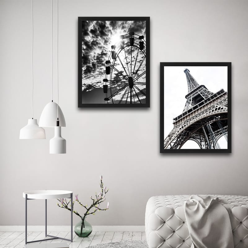 Dekorativ InnRammemet maling 2-Deler 30x40 cm - Flerfarget - Interiør - Maleri & posters - Lerretsbilder
