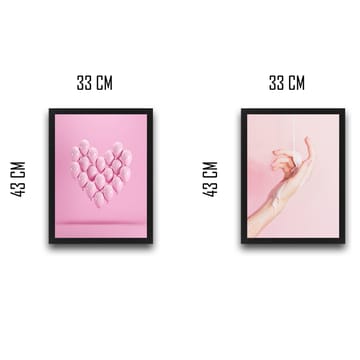 Dekorativ InnRammemet maling 2-Deler 30x40 cm - Flerfarget - Interiør - Maleri & posters - Lerretsbilder