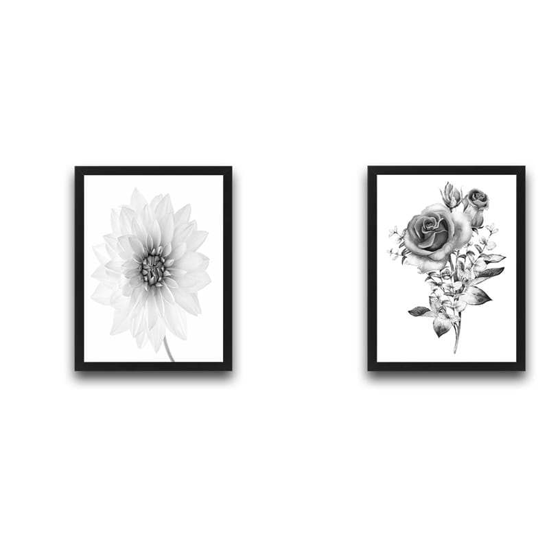 Dekorativ InnRammemet maling 2-Deler 30x40 cm - Flerfarget - Interiør - Maleri & posters - Lerretsbilder