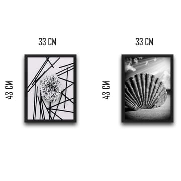 Dekorativ InnRammemet maling 2-Deler 30x40 cm - Flerfarget - Interiør - Maleri & posters - Lerretsbilder