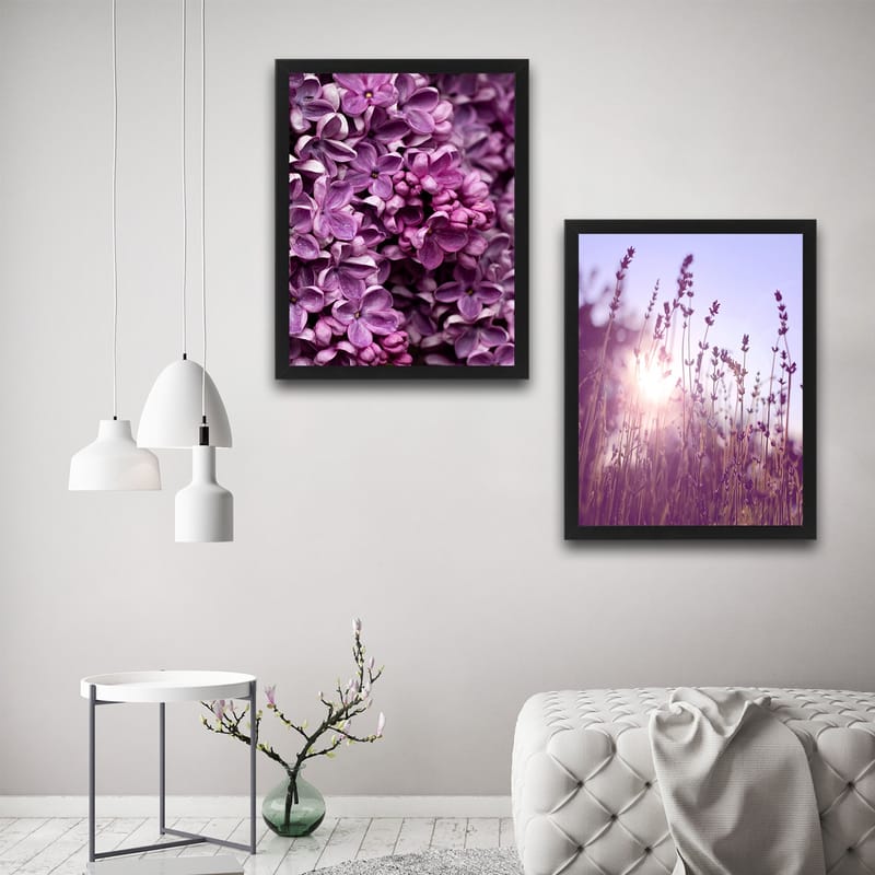 Dekorativ InnRammemet maling 2-Deler 30x40 cm - Flerfarget - Interiør - Maleri & posters - Lerretsbilder