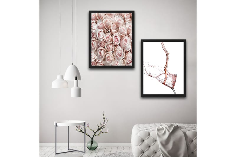 Dekorativ InnRammemet maling 2-Deler 30x40 cm - Flerfarget - Interiør - Maleri & posters - Lerretsbilder