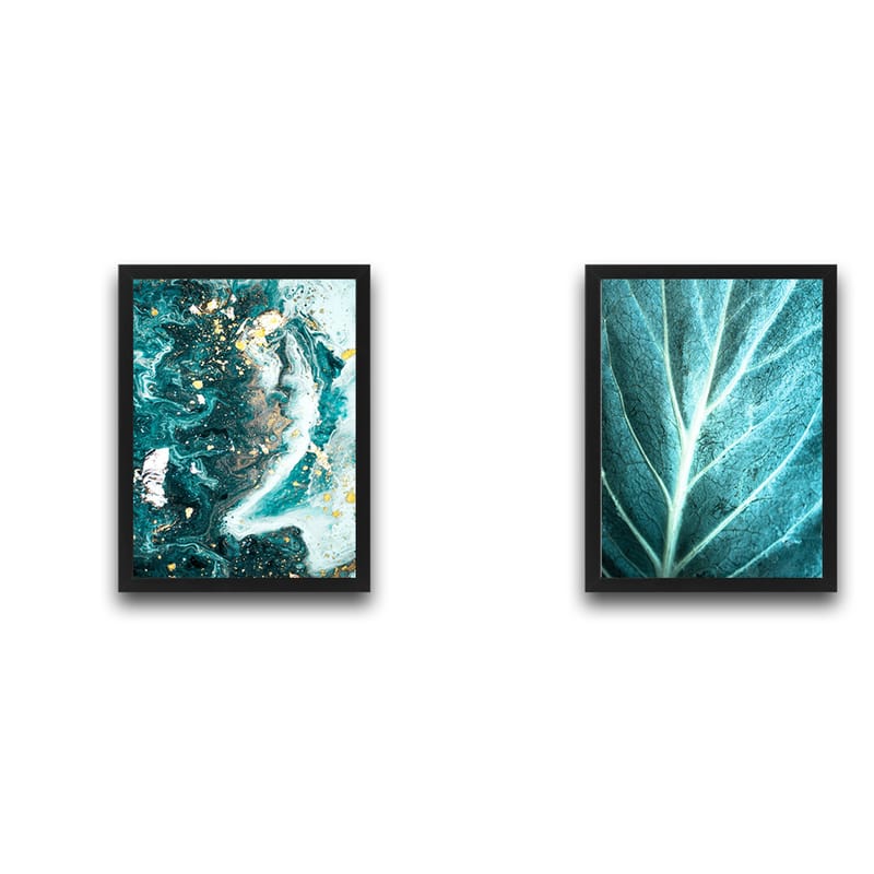 Dekorativ InnRammemet maling 2-Deler 30x40 cm - Flerfarget - Interiør - Maleri & posters - Lerretsbilder
