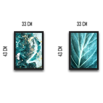 Dekorativ InnRammemet maling 2-Deler 30x40 cm - Flerfarget - Interiør - Maleri & posters - Lerretsbilder