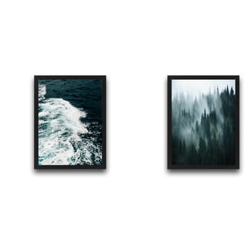 Dekorativ InnRammemet maling 2-Deler 30x40 cm - Flerfarget - Interiør - Maleri & posters - Lerretsbilder