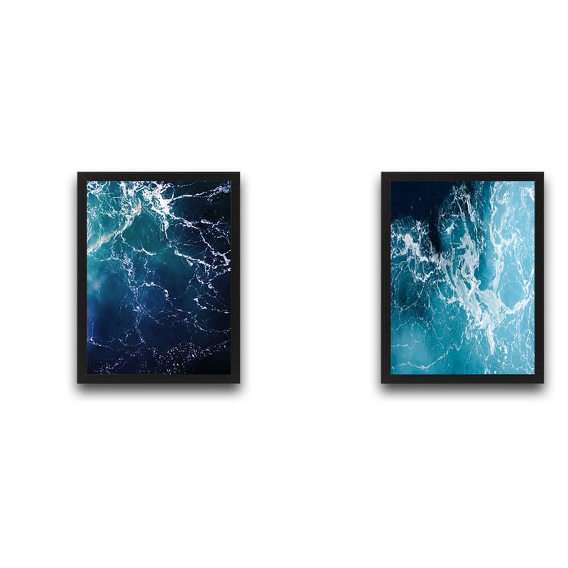 Dekorativ InnRammemet maling 2-Deler 30x40 cm - Flerfarget - Interiør - Maleri & posters - Lerretsbilder
