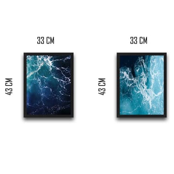 Dekorativ InnRammemet maling 2-Deler 30x40 cm - Flerfarget - Interiør - Maleri & posters - Lerretsbilder