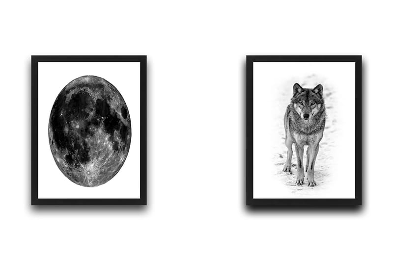 Dekorativ InnRammemet maling 2-Deler 30x40 cm - Flerfarget - Interiør - Maleri & posters - Lerretsbilder