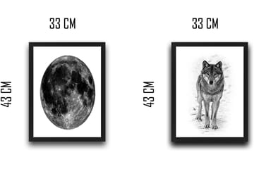 Dekorativ InnRammemet maling 2-Deler 30x40 cm - Flerfarget - Interiør - Maleri & posters - Lerretsbilder
