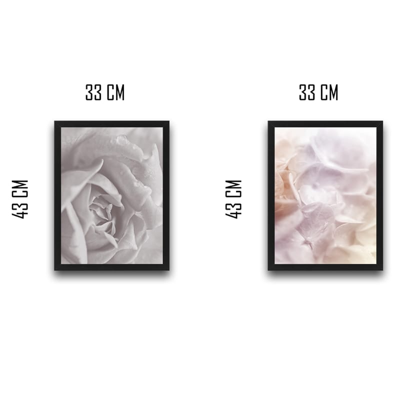 Dekorativ InnRammemet maling 2-Deler 30x40 cm - Flerfarget - Interiør - Maleri & posters - Lerretsbilder