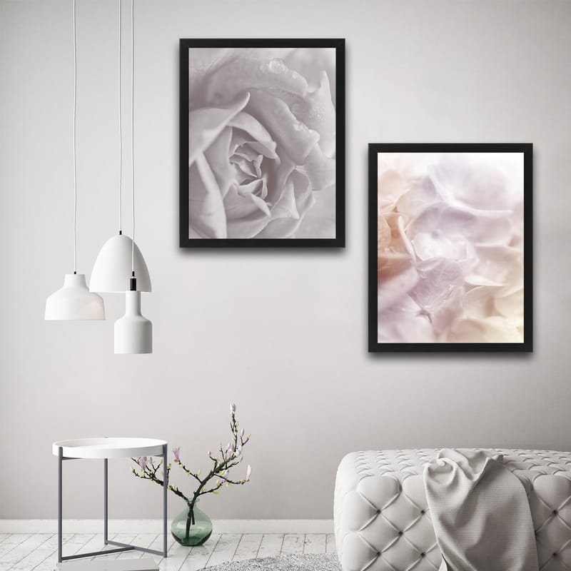 Dekorativ InnRammemet maling 2-Deler 30x40 cm - Flerfarget - Interiør - Maleri & posters - Lerretsbilder