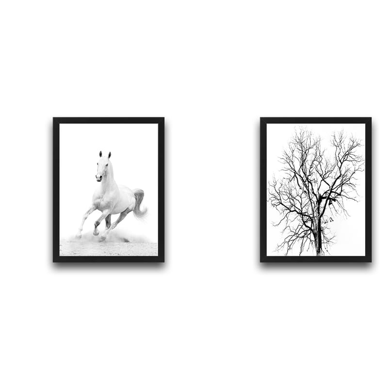 Dekorativ InnRammemet maling 2-Deler 30x40 cm - Flerfarget - Interiør - Maleri & posters - Lerretsbilder