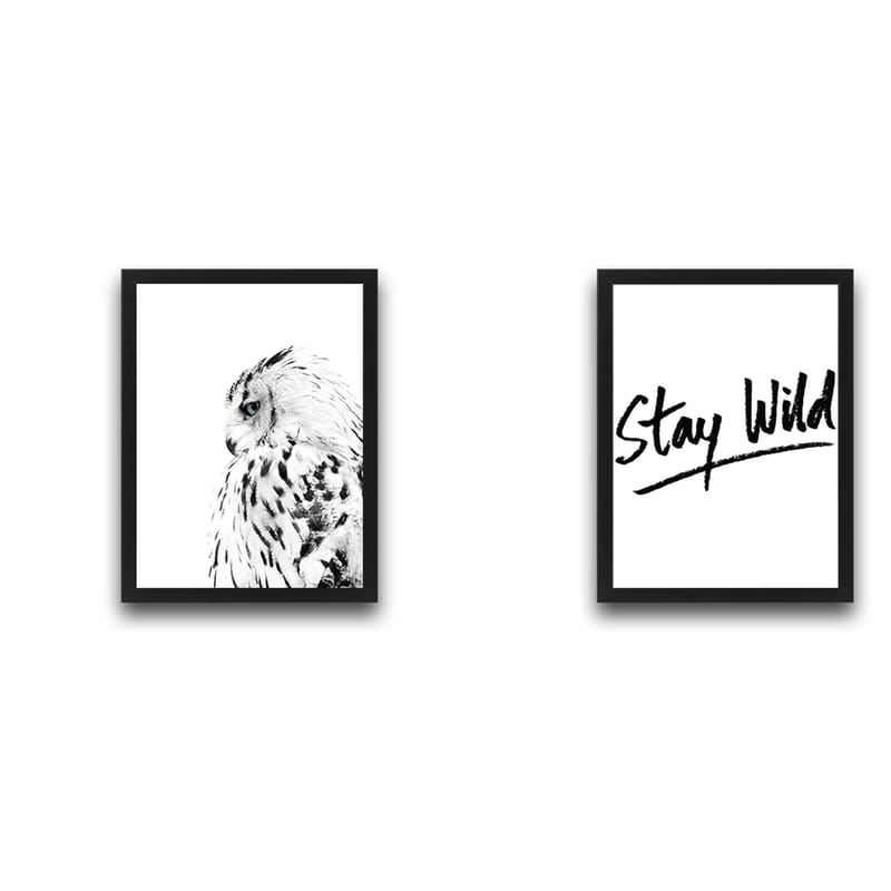 Dekorativ InnRammemet maling 2-Deler 30x40 cm - Flerfarget - Interiør - Maleri & posters - Lerretsbilder