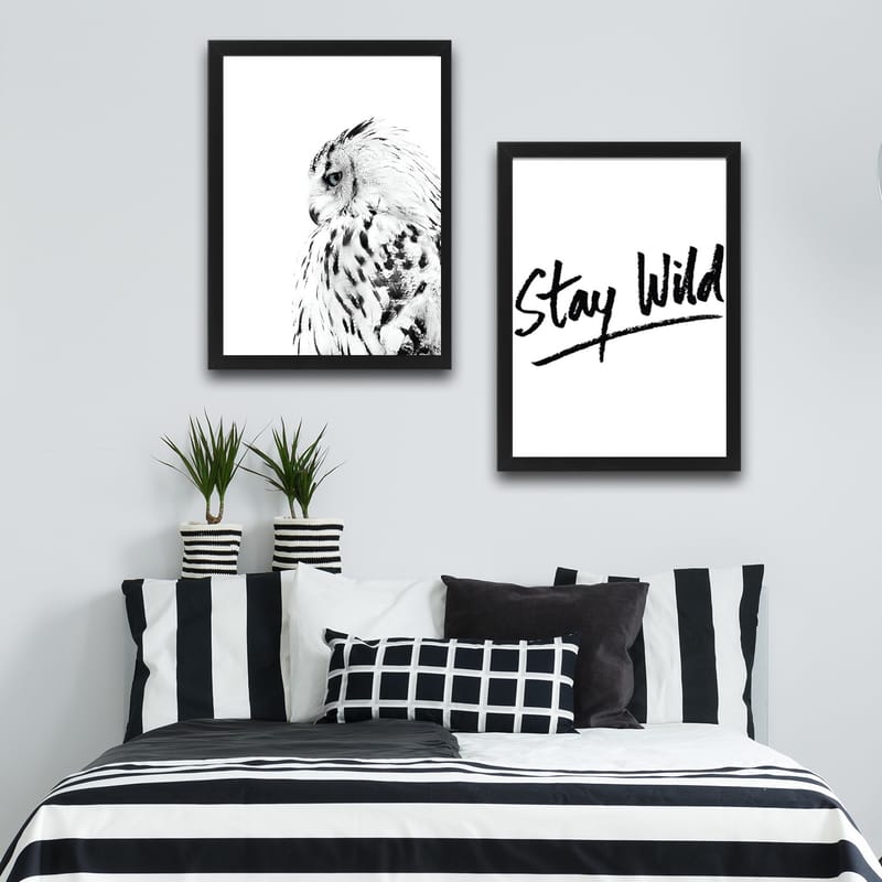 Dekorativ InnRammemet maling 2-Deler 30x40 cm - Flerfarget - Interiør - Maleri & posters - Lerretsbilder