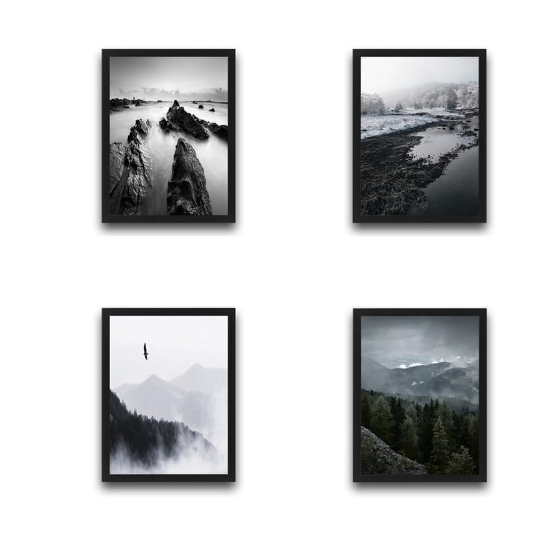 Dekorativ InnRammemet maling 30x40 cm - Flerfarget - Interiør - Maleri & posters - Lerretsbilder