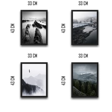 Dekorativ InnRammemet maling 30x40 cm - Flerfarget - Interiør - Maleri & posters - Lerretsbilder