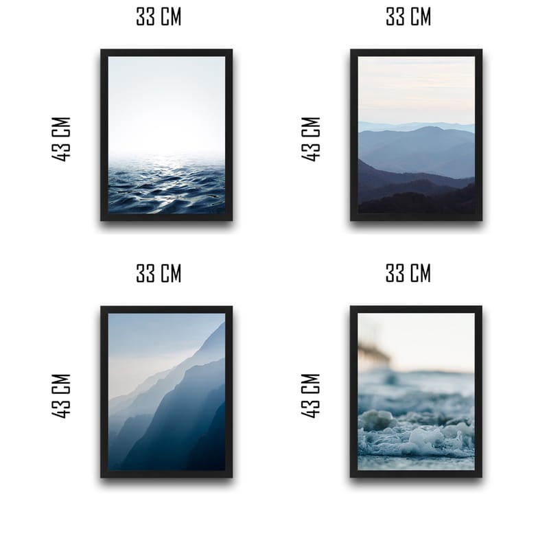 Dekorativ InnRammemet maling 30x40 cm - Flerfarget - Interiør - Maleri & posters - Lerretsbilder