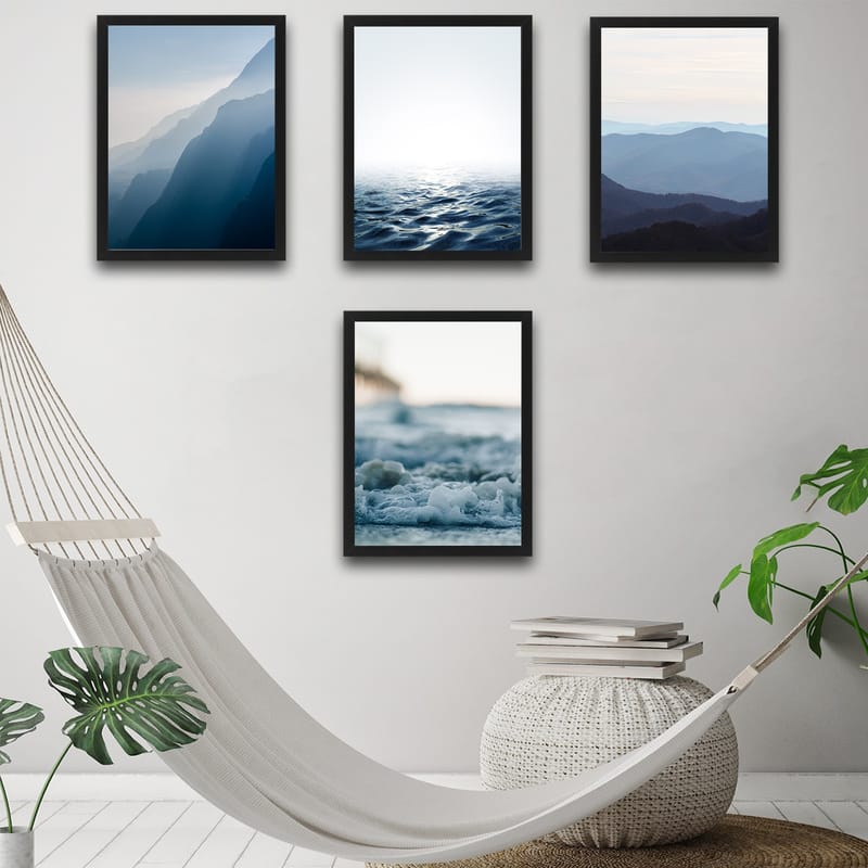 Dekorativ InnRammemet maling 30x40 cm - Flerfarget - Interiør - Maleri & posters - Lerretsbilder