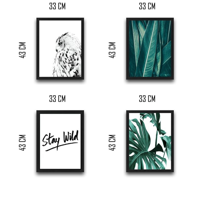Dekorativ InnRammemet maling 30x40 cm - Flerfarget - Interiør - Maleri & posters - Lerretsbilder