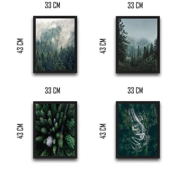 Dekorativ InnRammemet maling 30x40 cm - Flerfarget - Interiør - Maleri & posters - Lerretsbilder