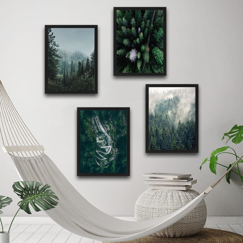 Dekorativ InnRammemet maling 30x40 cm - Flerfarget - Interiør - Maleri & posters - Lerretsbilder