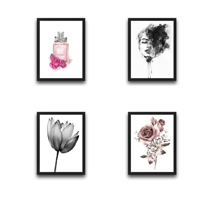 Dekorativ InnRammemet maling 30x40 cm - Flerfarget - Interiør - Maleri & posters - Lerretsbilder