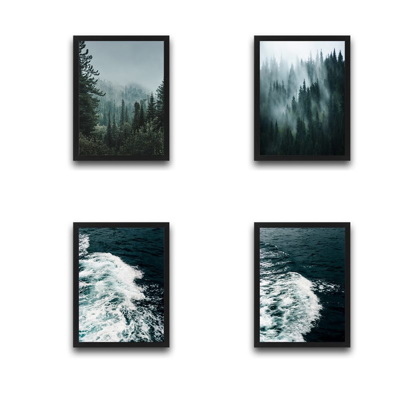 Dekorativ InnRammemet maling 30x40 cm - Flerfarget - Interiør - Maleri & posters - Lerretsbilder