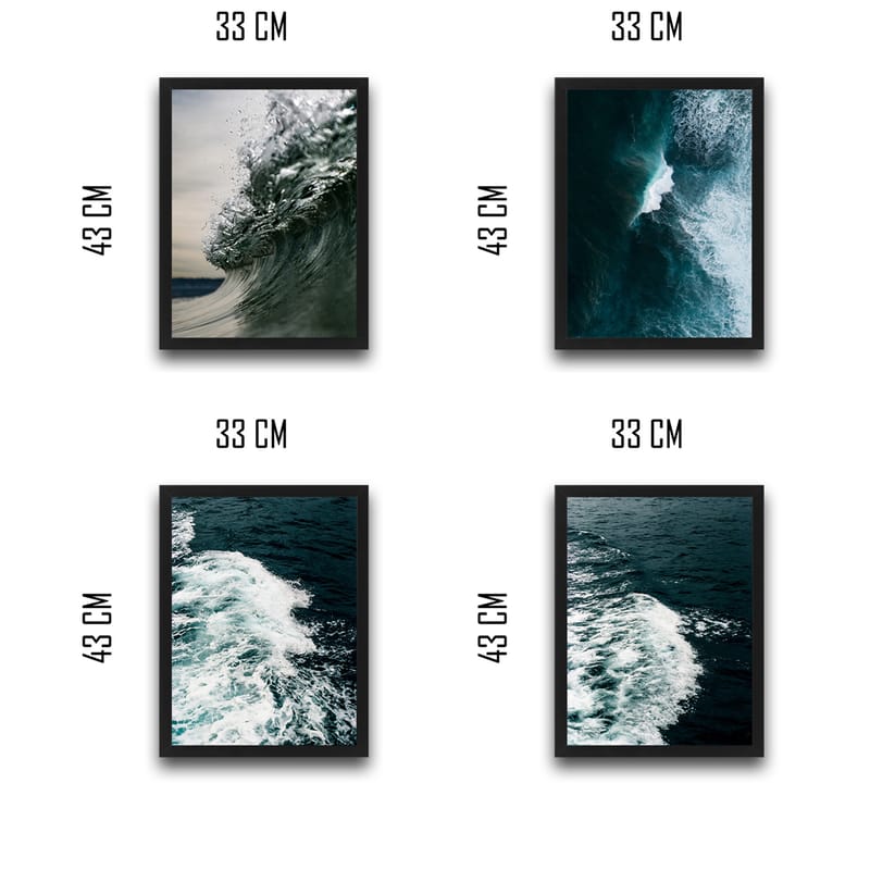 Dekorativ InnRammemet maling 30x40 cm - Flerfarget - Interiør - Maleri & posters - Lerretsbilder