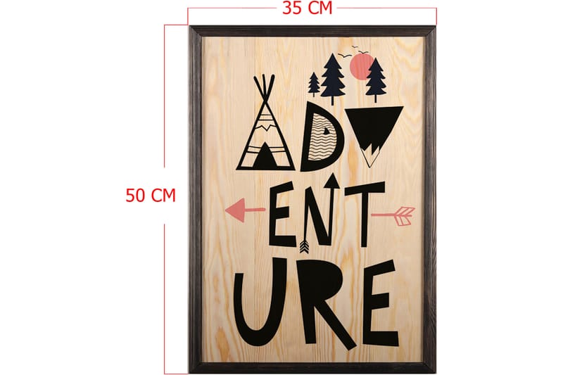 Dekorativ InnRammemet maling 35x50 cm - Flerfarget - Interiør - Maleri & posters - Lerretsbilder
