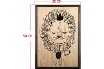Dekorativ InnRammemet maling 35x50 cm - Flerfarget - Interiør - Maleri & posters - Lerretsbilder