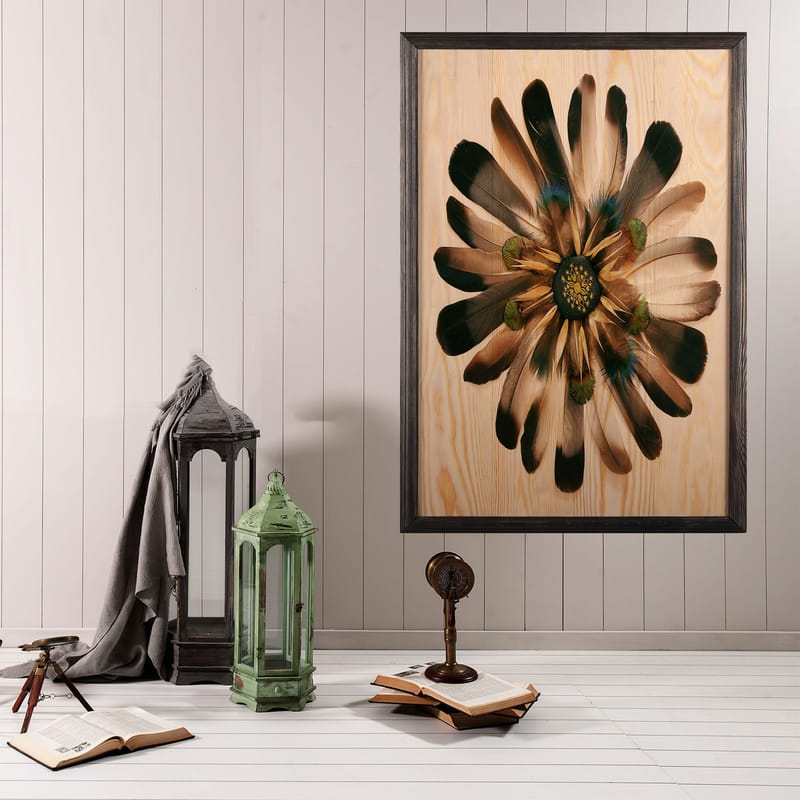 Dekorativ InnRammemet maling 35x50 cm - Flerfarget - Interiør - Maleri & posters - Lerretsbilder