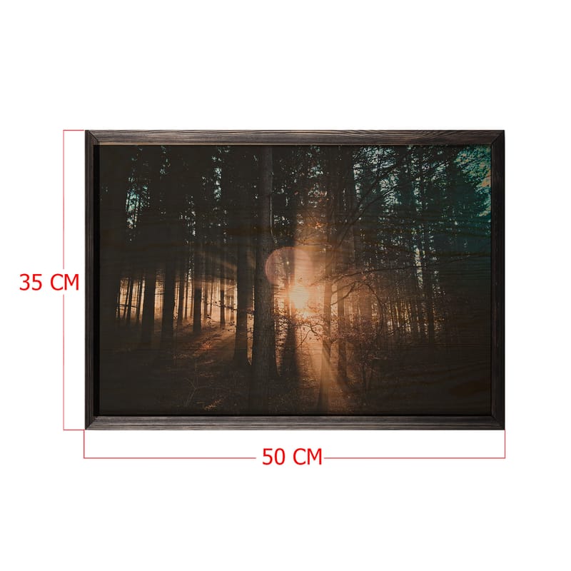 Dekorativ InnRammemet maling 35x50 cm - Flerfarget - Interiør - Maleri & posters - Lerretsbilder