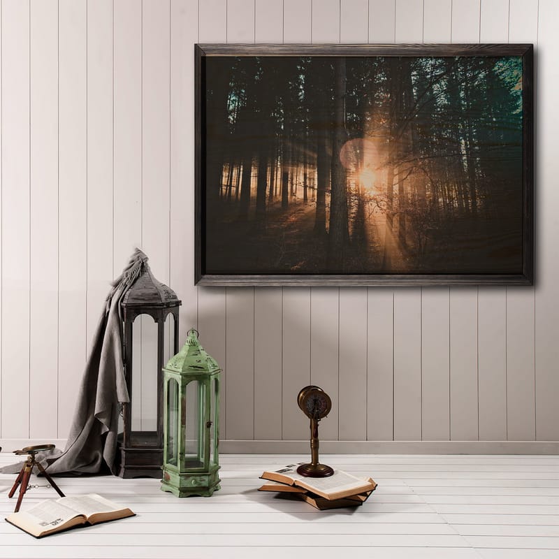 Dekorativ InnRammemet maling 35x50 cm - Flerfarget - Interiør - Maleri & posters - Lerretsbilder