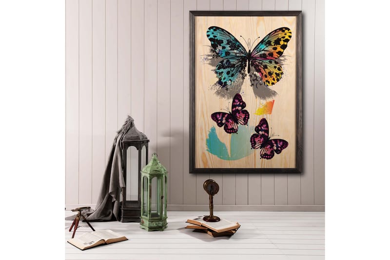 Dekorativ InnRammemet maling 35x50 cm - Flerfarget - Interiør - Maleri & posters - Lerretsbilder
