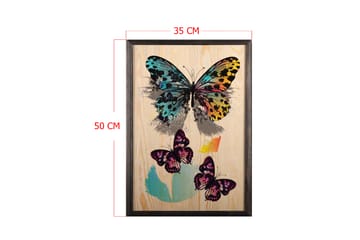 Dekorativ InnRammemet maling 35x50 cm - Flerfarget - Interiør - Maleri & posters - Lerretsbilder