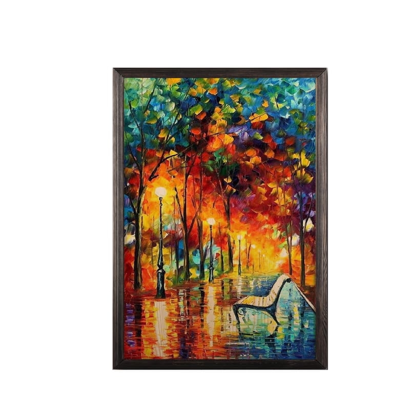 Dekorativ InnRammemet maling 35x50 cm - Flerfarget - Interiør - Maleri & posters - Lerretsbilder